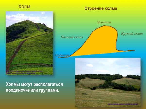 Изолинии изогипсы