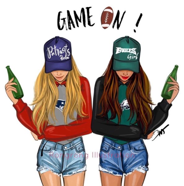 Нарисованные девушки в стиле SWAG