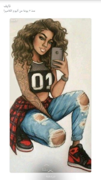 Девушка рисунок