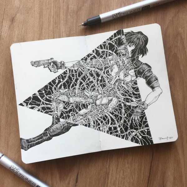 Стили рисования в скетчбуке