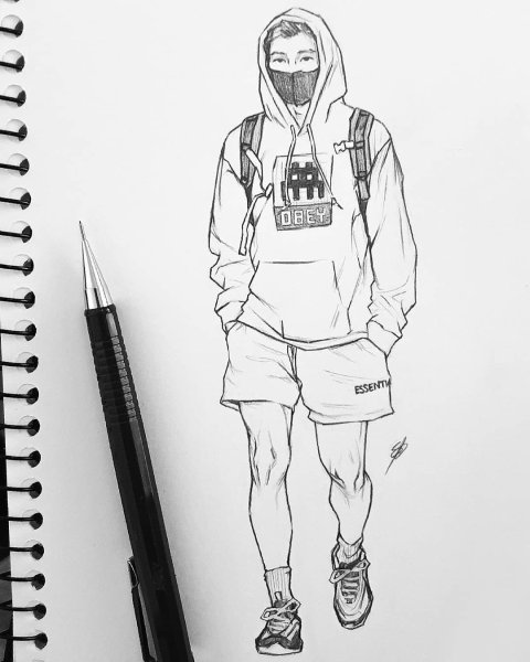 Рисунки для скетчбука девушки