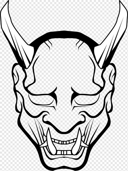 Театральная маска сбоку