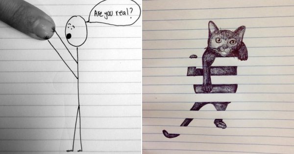 Рисунки ручкой