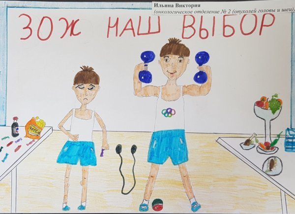 Рисунок на тему здоровый образ жизни