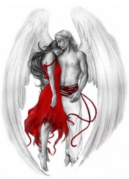 Демон обнимает ангела