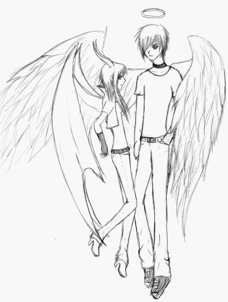 Аниме Чиби ангел и демон