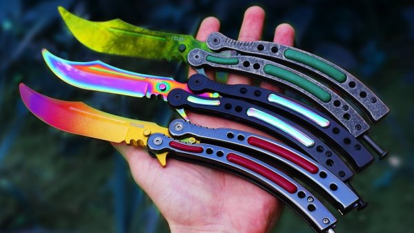 Нож бабочка балисонг КС го