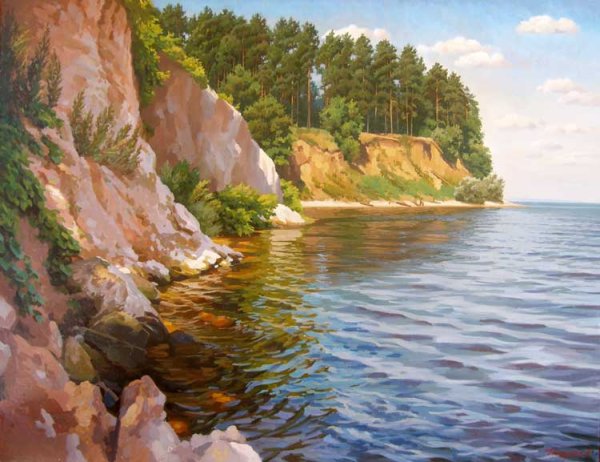 Художник Айрат Гайфуллин Волга