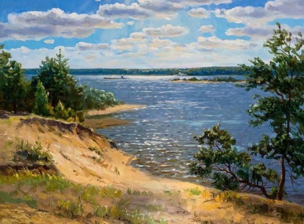 Волжские пейзажи самарских художников