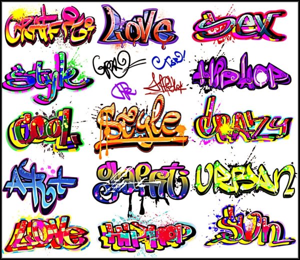 Теги на стенах