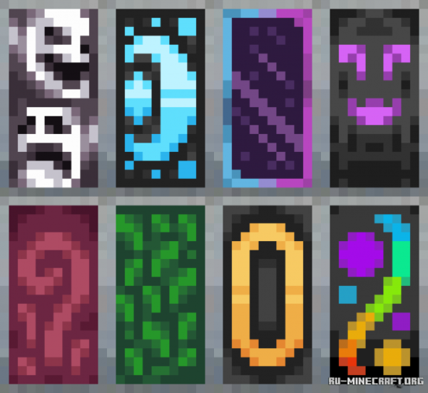 Красивые щиты в МАЙНКРАФТЕ