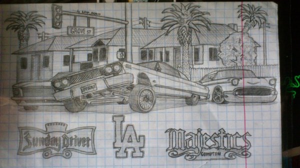 Аниме рисунки карандашом по клеточкам в тетради