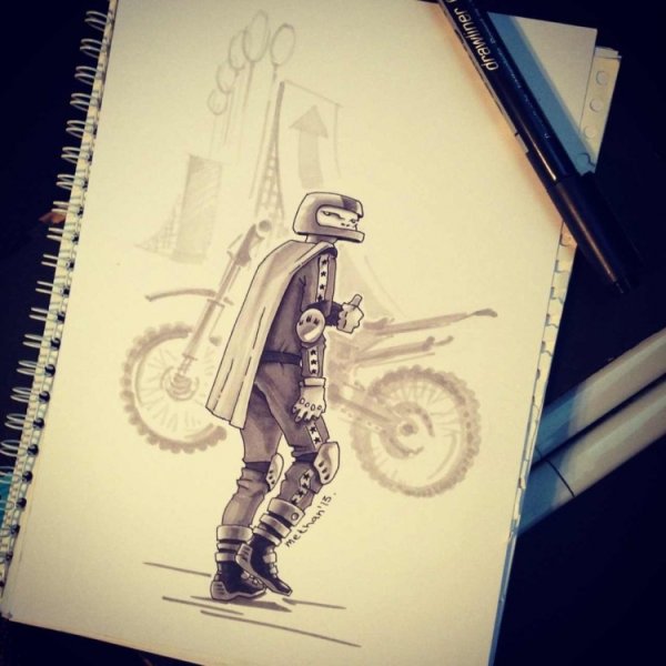 Рисунки в скетчбуке