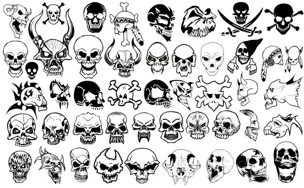 Стикеры для распечатки черно белые