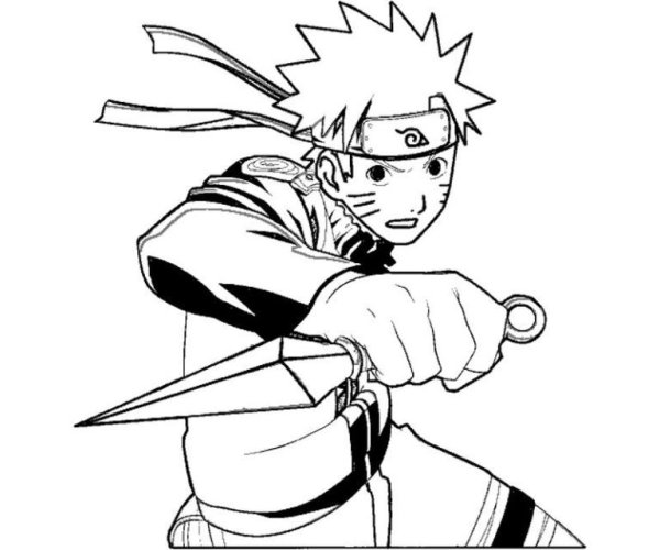 Наруто для срисовки