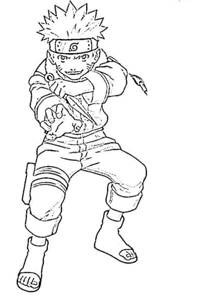 Раскраска Наруто