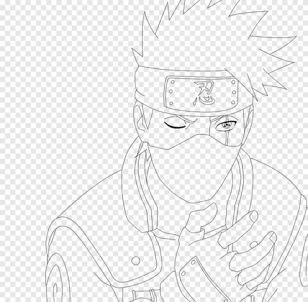 Разукрашка Наруто Какаши