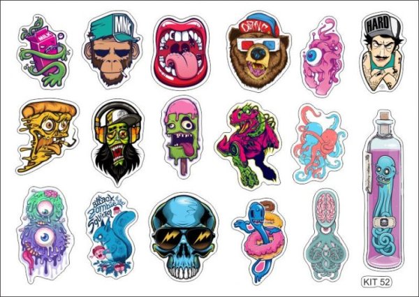 Стикеры для распечатки