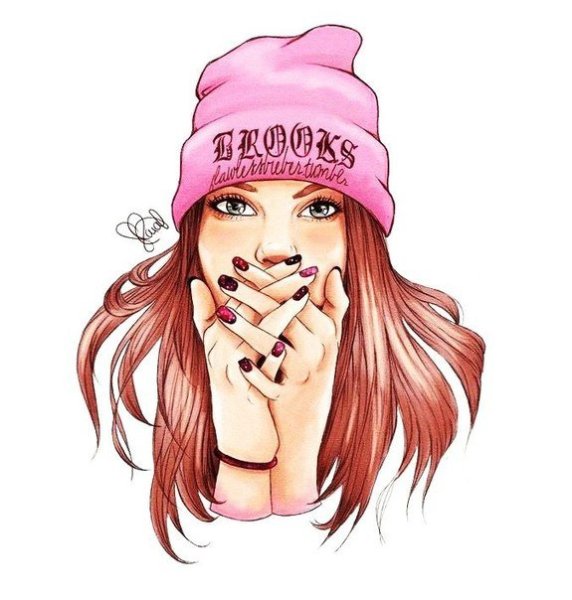 Девушка рисунок