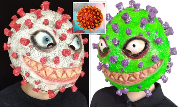 Маска коронавируса на Хэллоуин