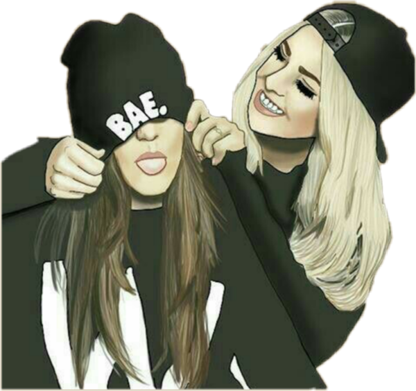 Рисунки для срисовки подруги