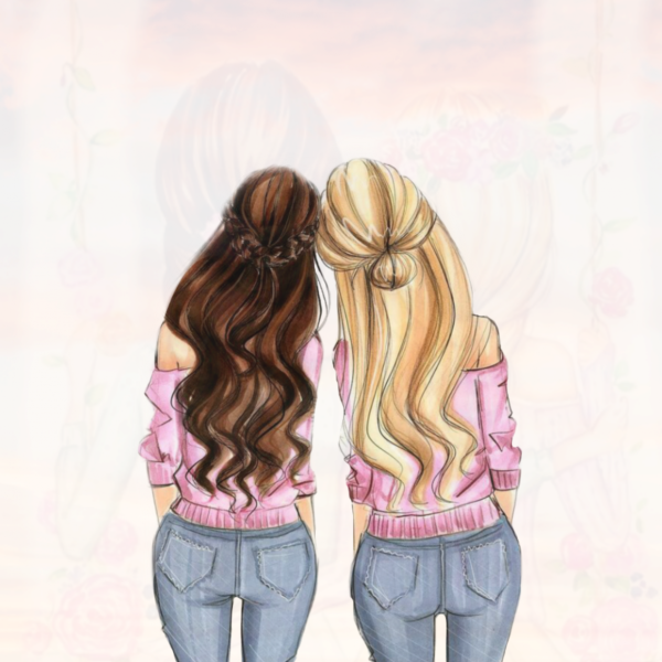 Рисунки для срисовки подруги