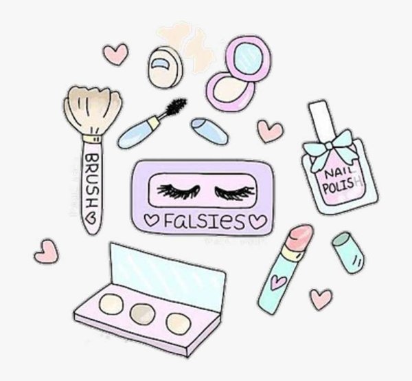 Стикеры косметика для срисовки