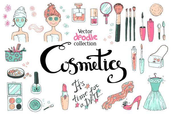 Наклейки косметика