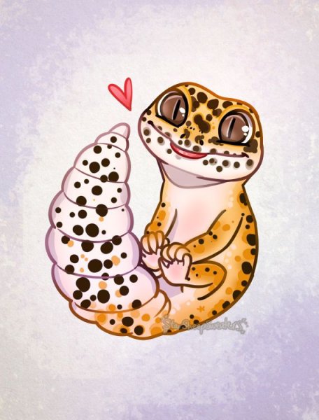 Леопардовый геккон арт