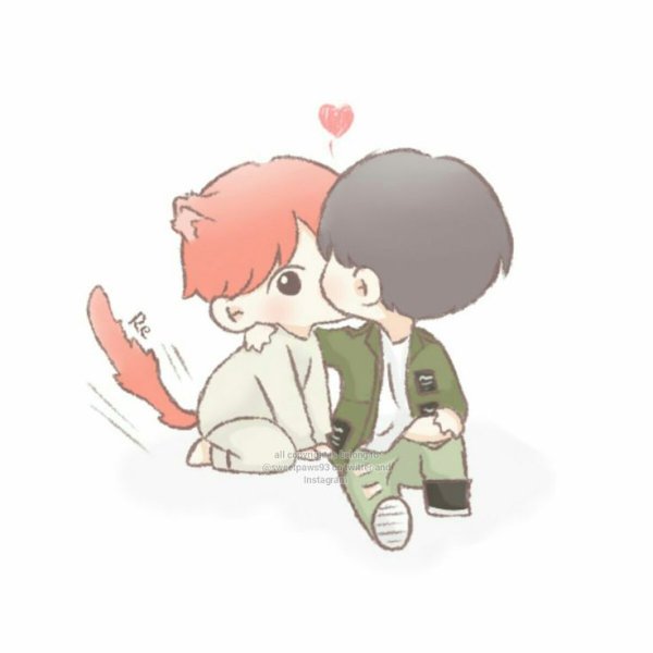 BTS арт Чиби юнмины