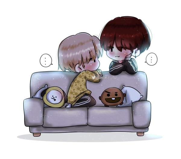 BTS арт Чиби юнмины