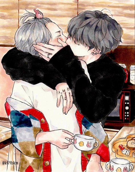 БТС юнмины арт 18