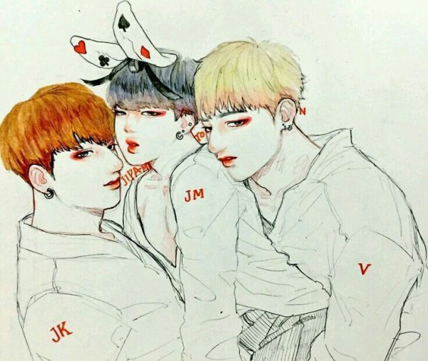 Чимин Чонгук и Тэхен арт