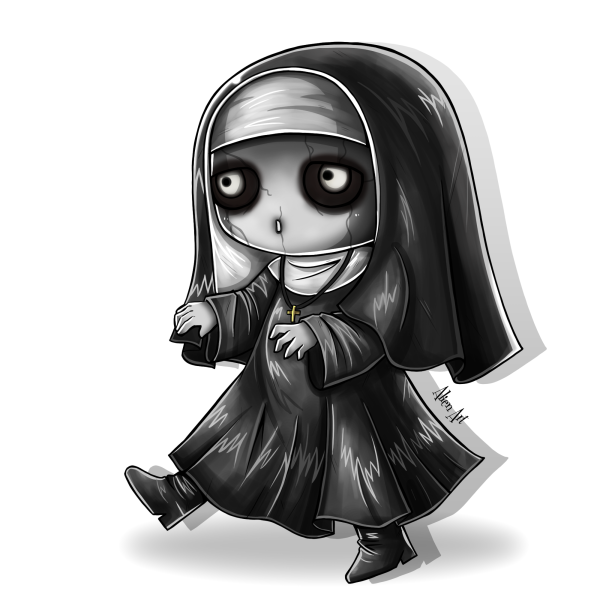 Монахиня Валак аниме арт