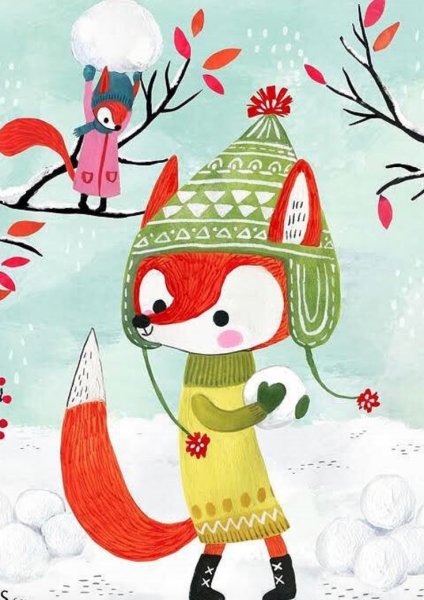 Mila Marquis зимние иллюстрации