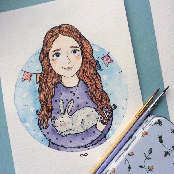 Таня Самошкина акварель