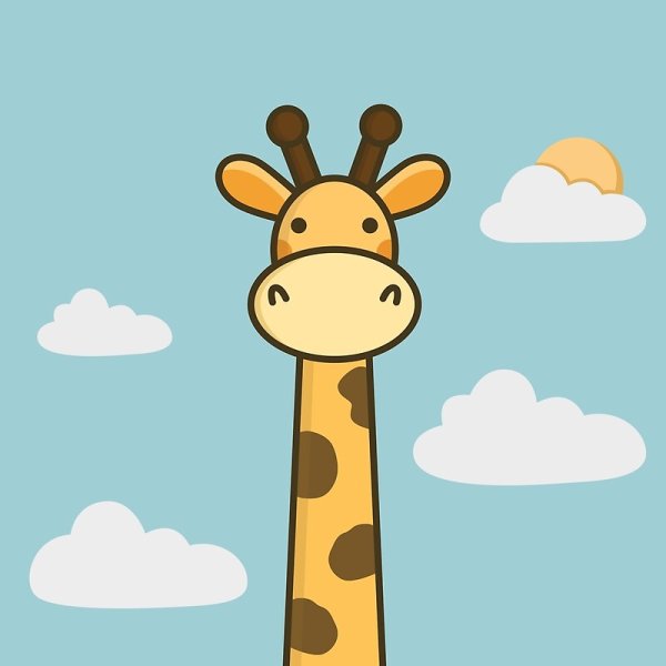 Милые Жирафики для срисовки