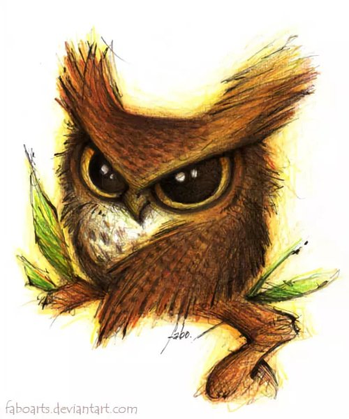 Сова иллюстрация