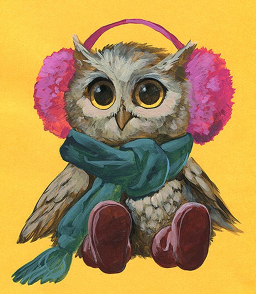 Сова мультяшная