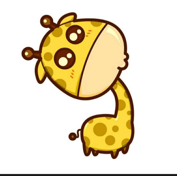 Милый Жирафик для срисовки