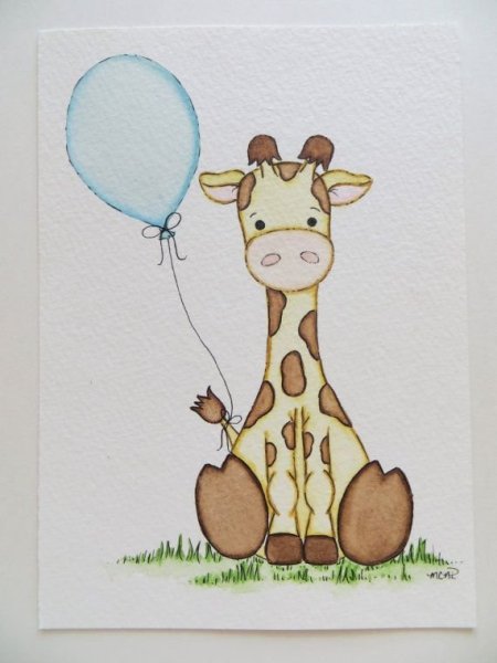 Жирафик для срисовки