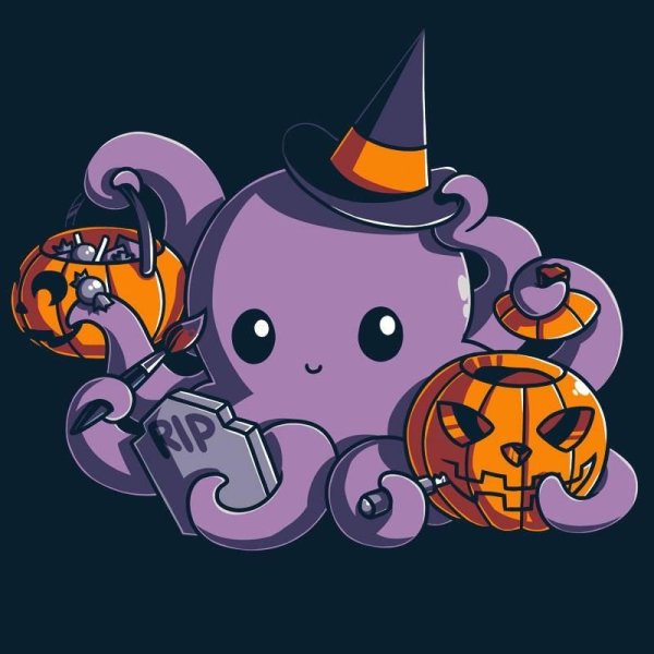 Хеллоуин милый арт