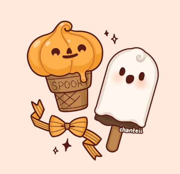 Кавайные рисунки на Хэллоуин