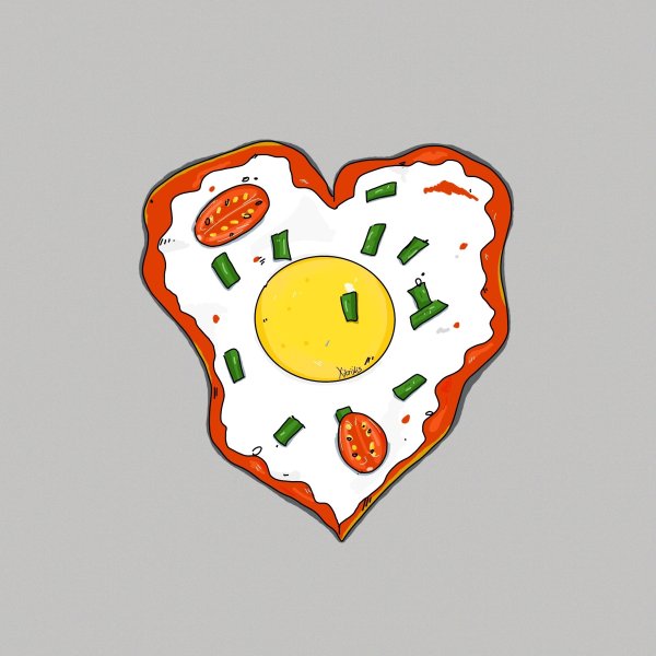 Яичница для срисовки