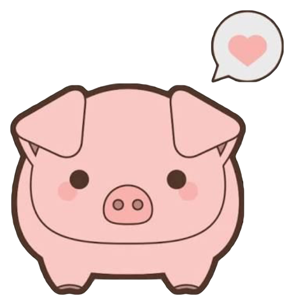 Свинка для срисовки