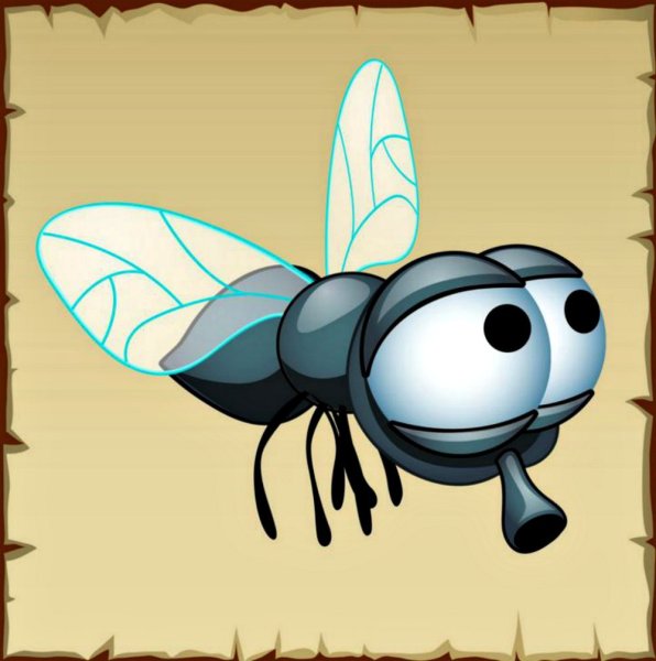 Муха из мультика