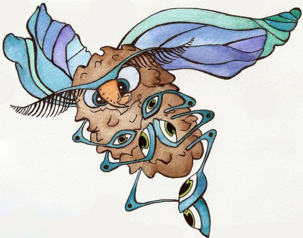 Смешная Муха рисунок