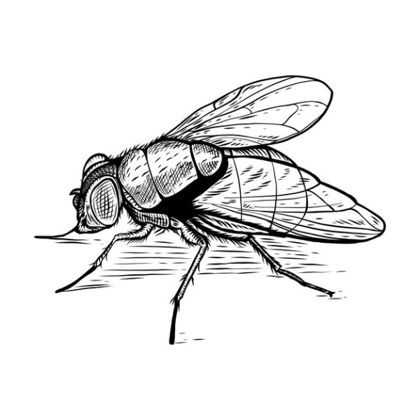 Миленькая Муха рисунок