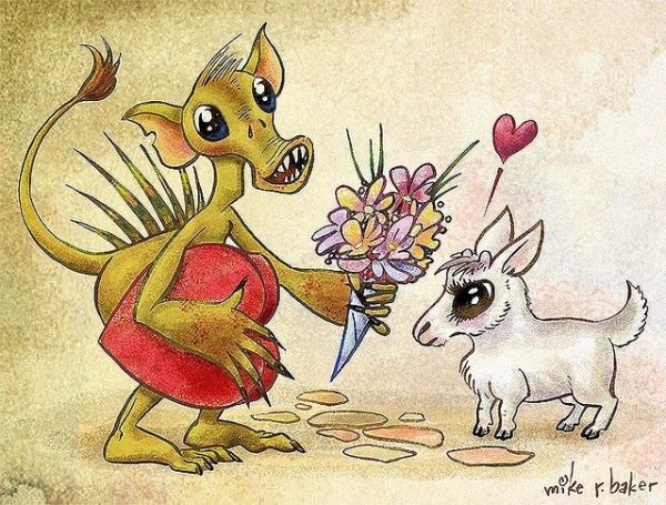 Чупакабра мультяшная милая