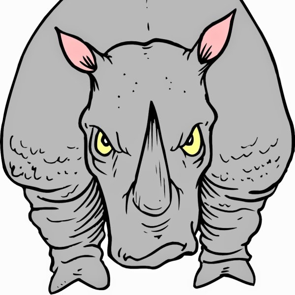 Как нарисовать носорога